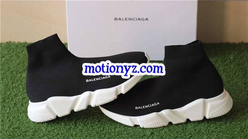 Update Version Balenciaga Speed Trainer Sock Race Runners Black